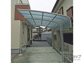 のカーポート レイナキャップポートグラン　積雪〜20cm対応＋着脱式サポート 標準・ハイルーフ用 2本入り×1セット 施工例