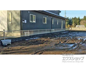 Value Selectのフェンス・柵・塀 ミエッタフェンス 防犯たて格子タイプ 自由柱施工 施工例