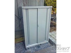 の物置・屋外倉庫 シンプリー 一般型 1100×615×1603 MJX-116D-P-FS 施工例