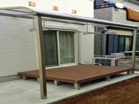 のウッドデッキ マージウッドデッキ 施工例