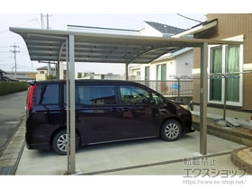 のカーポート ネスカR (ラウンドスタイル) ワイド 積雪〜20cm対応 施工例