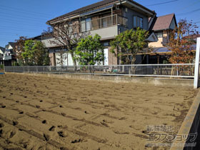 のフェンス・柵 プレスタフェンス 2型 細たて桟 フリーポールタイプ 施工例