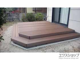 のウッドデッキ 樹ら楽ステージ　木彫タイプ 施工例