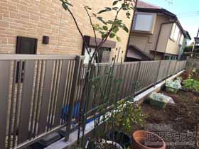 のフェンス・柵 ユメッシュE型 フリー支柱タイプ 施工例