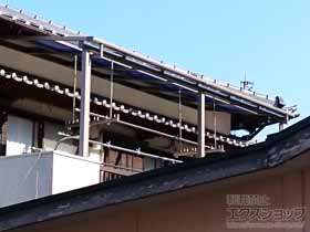 のバルコニー・ベランダ屋根 スピーネ F型 屋根タイプ 連棟 積雪〜20cm対応 施工例