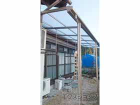 のテラス屋根 スピーネ F型 テラスタイプ 連棟 積雪〜20cm対応 施工例