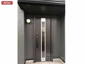 の玄関ドア リシェントII 断熱K4仕様 片開き仕様(ランマ無)R F12型※タッチキー(キー付リモコン)仕様 施工例