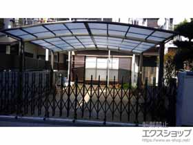 のカーゲート アルシャインII 両開閉仕様 M型Aタイプ センターレールタイプ 510 施工例