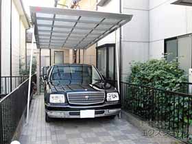 のカーポート マイポートNext 取外式補強支柱 標準高用 1本入×2セット 施工例