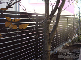 のフェンス・柵 プレスタフェンス7Y型 フリーポールタイプ 施工例