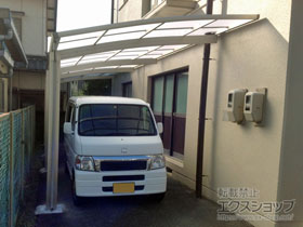 のカーポート プレシオスポート 縦連棟 積雪〜20cm対応 施工例