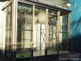 のテラス囲い・サンルーム サニージュR型 床納まり ランマなし 積雪20cm対応 ガラス組込み仕様（透明5ｍｍ） 施工例