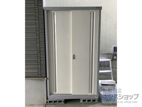 の物置・屋外倉庫 シンプリー 一般型 1100×615×1903 MJX-116E-P-FW 施工例