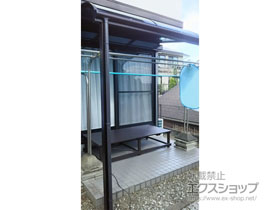 のテラス屋根 ヴェクターテラス R型 テラスタイプ 単体 積雪〜20cm対応 施工例
