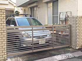 のカーゲート オーバードアS1型 手動式 施工例