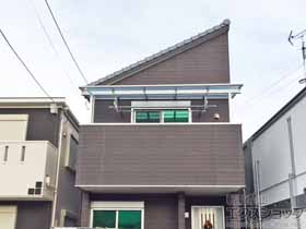 のバルコニー・ベランダ屋根 スピーネ F型 屋根タイプ 単体 積雪〜20cm対応 施工例