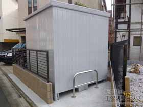 のフェンス・柵 プレスタフェンス 1型 細横桟  フリーポールタイプ 施工例