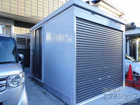 の倉庫・ガレージ バイク保管庫 土間タイプ 一般型（FXN-2634H） FXN-2634H-UG 施工例