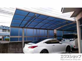 のカーポート プレシオスポート 積雪〜20cm対応＋サイドパネル+サポート柱 施工例