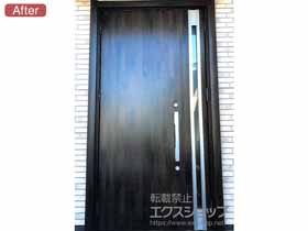 の玄関ドア リシェントII 断熱K4仕様 親子仕様(ランマ無)L A22型 施工例