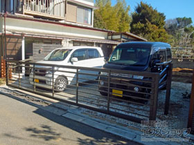 のカーゲート ワイドオーバードアS1型 手動式 施工例