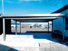 のカーポート テリオスポートIII 3000 2台用 角柱6本柱 積雪〜100cm対応 施工例