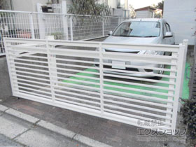 のカーゲート 【特注】オーバードアS1型 手動式 施工例