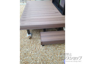 のウッドデッキ 樹ら楽ステージ 木彫 施工例