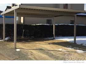 のカーポート テリオスポートIII 1500 2台用 角柱4本仕様 積雪〜50cm対応 施工例