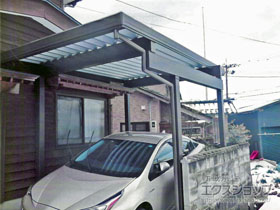 のカーポート テリオスポートIII 3000 角柱4本仕様 積雪〜100cm対応 施工例