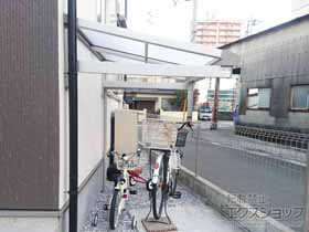 のテラス屋根 ヴェクターテラス F型 ルーフタイプ 単体積雪〜20cm対応 施工例