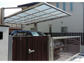 のカーポート 4G フォーグ マテリアルカラー 積雪〜20cm対応 施工例