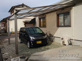 のカーポート ルーフポートシグマIII 積雪〜20cm対応 施工例