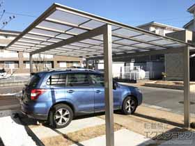 のカーポート ソリッドポート ワイド 積雪〜20cm対応 施工例