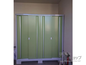 の物置・屋外倉庫 シンプリー 一般型 1940×905×1903 MJX-199E-LG 施工例