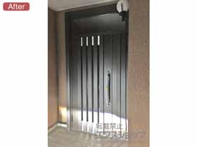 の玄関ドア ドアリモ玄関ドア 断熱D4仕様 手動錠 親子仕様（ランマ付） S15 外観左勝手 施工例