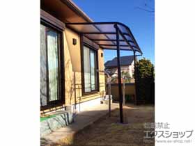のテラス屋根 プレシオステラス R型 テラスタイプ 単体 積雪〜20cm対応 施工例