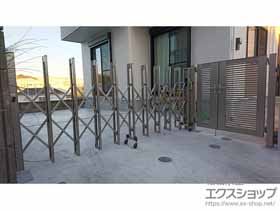 のカーゲート アルシャインII L型 Aタイプ ノンレール 片開き 330S 施工例