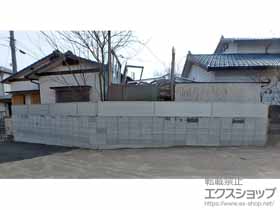 のフェンス・柵 ミエーネフェンス 目隠しルーバータイプ 自由柱施工 施工例