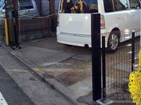 のカーゲート トリップゲート 傾斜地専用型 ノンレール 片開き 47S 施工例