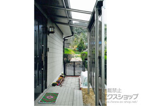 のテラス屋根 パワーアルファ F型 テラスタイプ 単体 積雪〜30cm対応 施工例