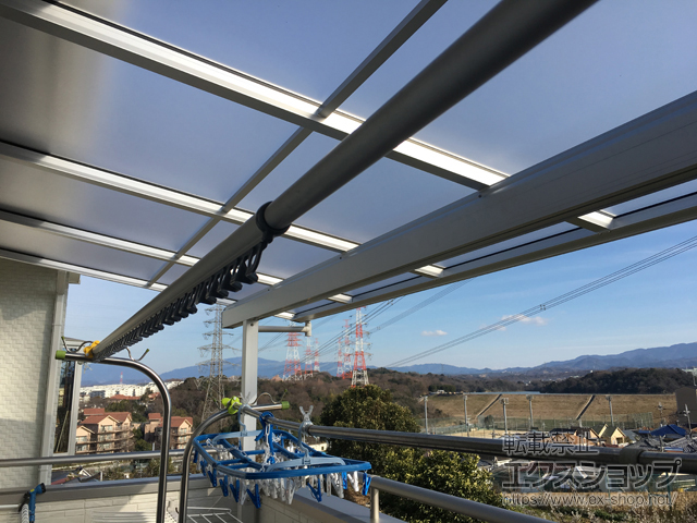 のバルコニー・ベランダ屋根 ヴェクターテラス F型 屋根タイプ 単体 積雪〜20cm対応 施工例