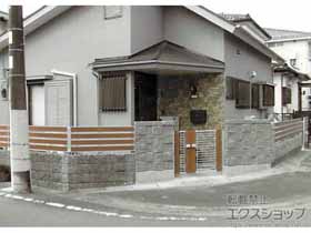 のフェンス・柵 マイリッシュA1型 フリー支柱 施工例