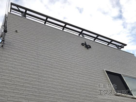 のバルコニー・ベランダ屋根 スピーネ R型 屋根タイプ 連棟 積雪〜20cm対応 施工例