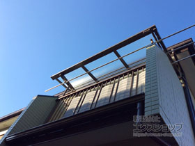 のバルコニー・ベランダ屋根 スピーネ F型 ルーフタイプ 単体 積雪〜20cm対応 施工例