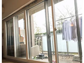 YKKAPの内窓（二重窓・二重サッシ） プラマードU 引違い窓 偏芯4枚建 施工例