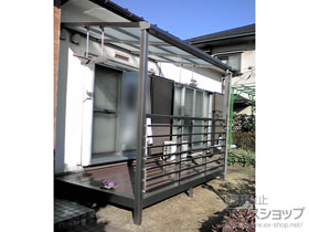 のテラス囲い・サンルーム サニージュ F型 オープン納まり 積雪〜20cm対応 施工例