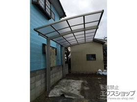 のカーポート レイナポートグラン　積雪〜20cm対応＋ 着脱式サポート 標準・ハイルーフ兼用 2本入り×1セット 施工例