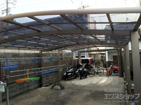 のカーポート ネスカR (ラウンドスタイル) ワイド 積雪〜20cm対応 施工例