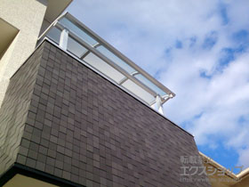のバルコニー・ベランダ屋根 ヴェクターテラス R型 屋根タイプ 単体 積雪〜20cm対応 施工例